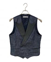 ESTNATION（エストネーション）の古着「シルク混ベスト」｜インディゴ