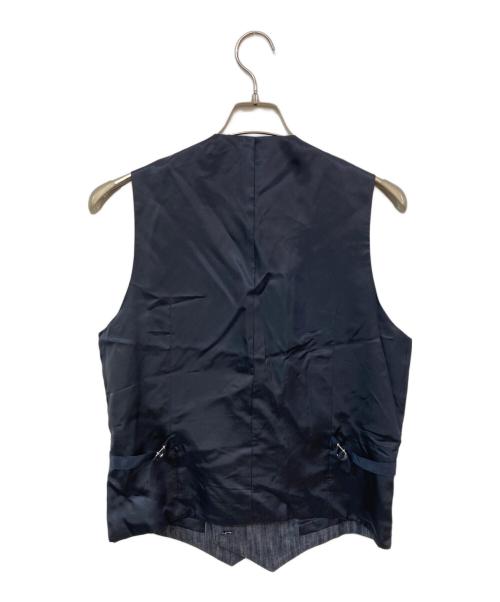 ESTNATION（エストネーション）ESTNATION (エストネーション) シルク混ベスト インディゴ サイズ:Lの古着・服飾アイテム