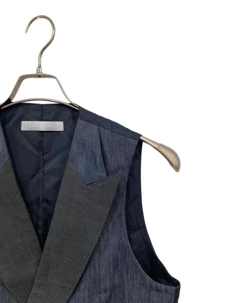 ESTNATION（エストネーション）ESTNATION (エストネーション) シルク混ベスト インディゴ サイズ:Lの古着・服飾アイテム