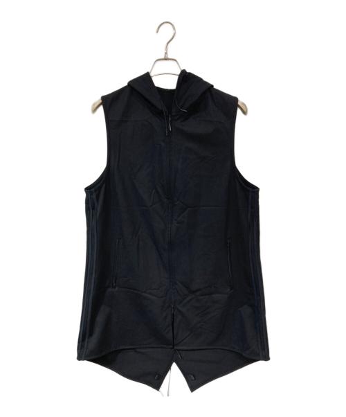 Y-3（ワイスリー）Y-3 (ワイスリー) ジップアップノースリーブ パーカー ブラック サイズ:Sの古着・服飾アイテム
