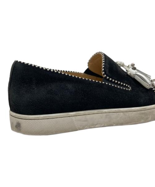 Christian Louboutin（クリスチャン・ルブタン）Christian Louboutin (クリスチャン・ルブタン) スタッズトゥタッセルローファー ブラック サイズ:41の古着・服飾アイテム
