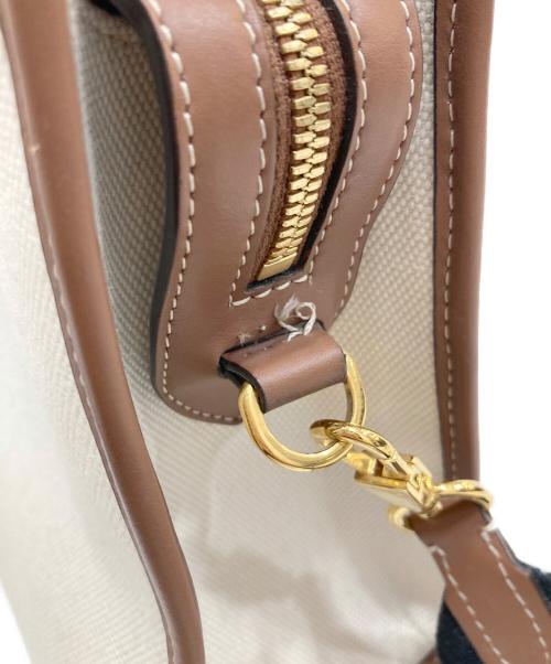 BURBERRY（バーバリー）BURBERRY (バーバリー) 2WAYショルダーバッグ ブラウン×アイボリーの古着・服飾アイテム