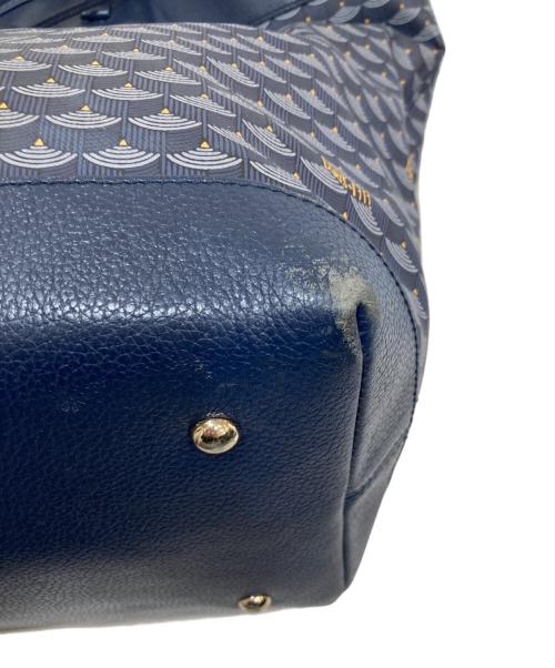 FAURE LE PAGE（フォーレルパージュ）FAURE LE PAGE (フォーレルパージュ) ユカイル柄 2WAYバッグ ネイビーの古着・服飾アイテム