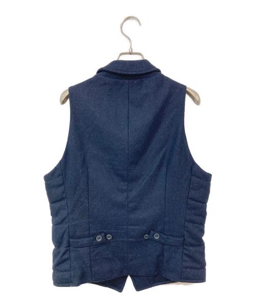 HERNO（ヘルノ）HERNO (ヘルノ) ヘリンボーン中綿ベスト ネイビー サイズ:SIZE 44の古着・服飾アイテム