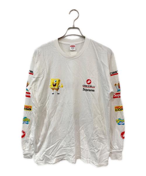 SUPREME（シュプリーム）SUPREME (シュプリーム) SpongeBob Castelli Racing/スポンジボブカステリレーシング ホワイト サイズ:SIZE Mの古着・服飾アイテム