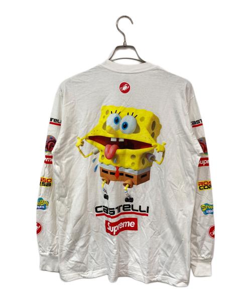 SUPREME（シュプリーム）SUPREME (シュプリーム) SpongeBob Castelli Racing/スポンジボブカステリレーシング ホワイト サイズ:SIZE Mの古着・服飾アイテム