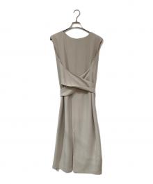 allureville（アルアバイル）の古着「アセテートツイルウエストツイストワンピース」｜ベージュ