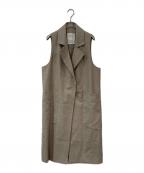 Lisiere×L'appartementリジェール×アパルトモン）の古着「Wool Long Vest/ウールロングベスト」｜ベージュ
