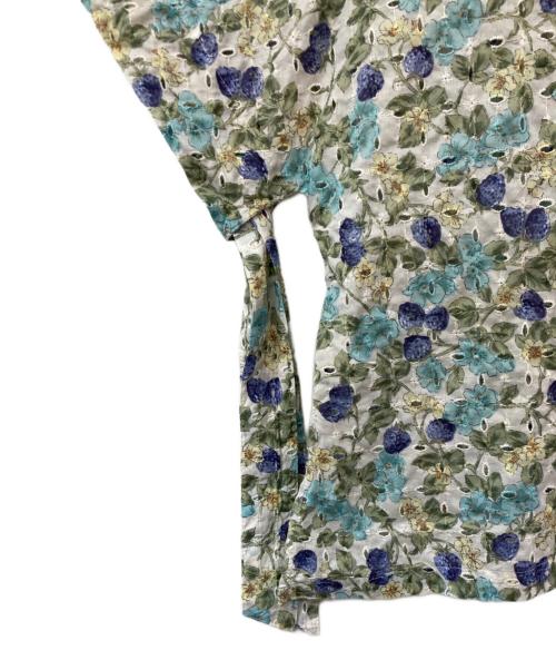 INGEBORG（インゲボルグ）INGEBORG (インゲボルグ) 花柄ブラウス グリーン サイズ:不明の古着・服飾アイテム