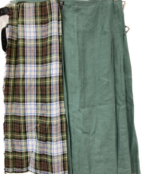 O'NEIL OF DUBLIN（オニールオブダブリン）O'NEIL OF DUBLIN (オニールオブダブリン) チェックスカート グリーン サイズ:6の古着・服飾アイテム