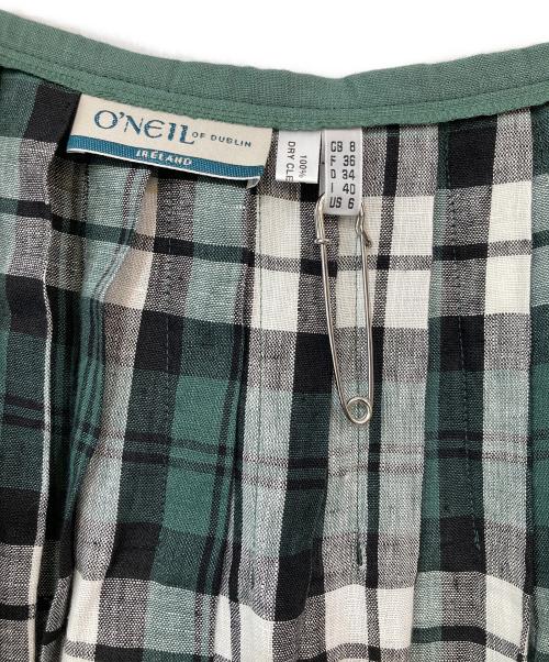 O'NEIL OF DUBLIN（オニールオブダブリン）O'NEIL OF DUBLIN (オニールオブダブリン) チェックスカート グリーン サイズ:6の古着・服飾アイテム