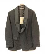 OUR LEGACYアワーレガシー）の古着「サテンラペル ウールリネン タキシードジャケット」｜ブラック
