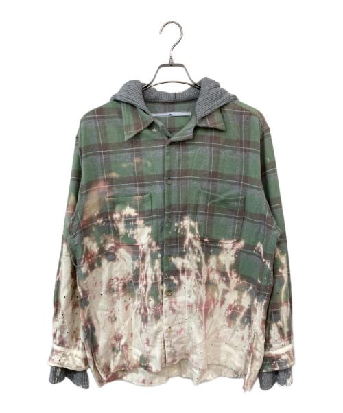 TOKIO（トキオ）TOKIO (トキオ) damege hooded SHIRT/ダメージドフーデッドシャツ マルチカラー サイズ:SIZE Mの古着・服飾アイテム