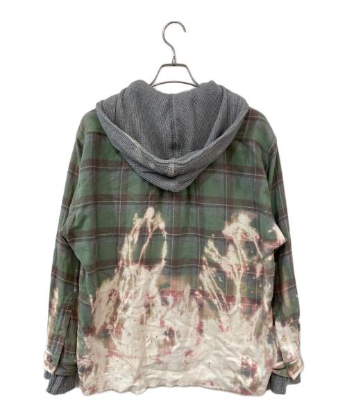 TOKIO（トキオ）TOKIO (トキオ) damege hooded SHIRT/ダメージドフーデッドシャツ マルチカラー サイズ:SIZE Mの古着・服飾アイテム