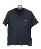 PRADAプラダ）の古着「ナイロンポケットカットソー」｜ブラック