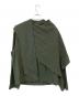 ZARA  (ザラ) nanushka (ナヌーシュカ) スカーフ付きシャツ オリーブ サイズ:SIZE M：7000円