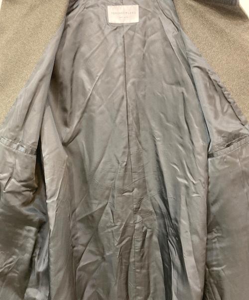 TOMORROW LAND（トゥモローランド）TOMORROW LAND (トゥモローランド) ウールツイード ニットコンビスタンドカラーコート カーキ サイズ:Sの古着・服飾アイテム