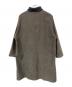 TOMORROW LAND (トゥモローランド) ウールツイード ニットコンビスタンドカラーコート カーキ サイズ:S：16000円