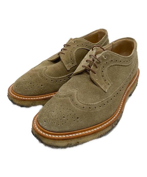 Tricker's（トリッカーズ）Tricker's (トリッカーズ) ウィングチップシューズ ベージュ サイズ:8 1/2の古着・服飾アイテム