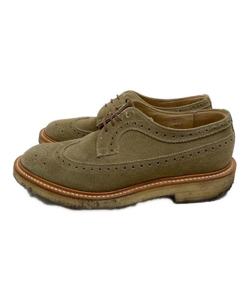 Tricker's（トリッカーズ）Tricker's (トリッカーズ) ウィングチップシューズ ベージュ サイズ:8 1/2の古着・服飾アイテム