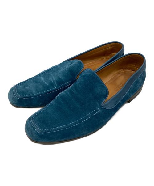 JOHN LOBB（ジョンロブ）JOHN LOBB (ジョンロブ) スウェードローファー ブルー サイズ:7 1/2の古着・服飾アイテム