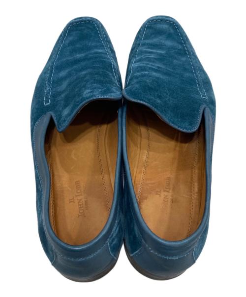JOHN LOBB（ジョンロブ）JOHN LOBB (ジョンロブ) スウェードローファー ブルー サイズ:7 1/2の古着・服飾アイテム