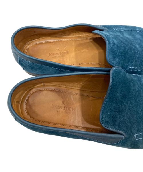 JOHN LOBB（ジョンロブ）JOHN LOBB (ジョンロブ) スウェードローファー ブルー サイズ:7 1/2の古着・服飾アイテム