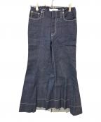 IRENEアイレネ）の古着「フレアデニムパンツ」｜インディゴ