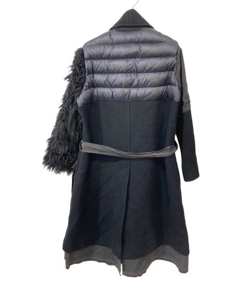 UNDERCOVER（アンダーカバー）UNDERCOVER (アンダーカバー) 異素材ミックスコート ブラック サイズ:1の古着・服飾アイテム