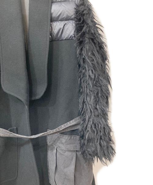 UNDERCOVER（アンダーカバー）UNDERCOVER (アンダーカバー) 異素材ミックスコート ブラック サイズ:1の古着・服飾アイテム