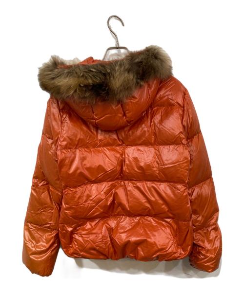 DUVETICA（デュベティカ）DUVETICA (デュベティカ) ファー付きダウンジャケット オレンジ サイズ:SIZE 42の古着・服飾アイテム