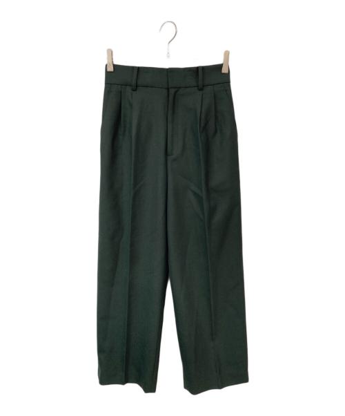 uncrave（アンクレイヴ）uncrave (アンクレイヴ) カレンダードツイル サスペンダー テーパード パンツ グリーンの古着・服飾アイテム