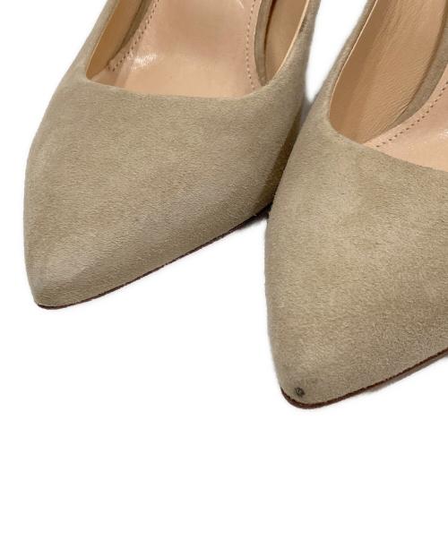 PELLICO（ペリーコ）PELLICO (ペリーコ) スウェードヒールパンプス ベージュ サイズ:SIZE 36.5の古着・服飾アイテム
