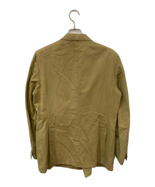 THE GIGI（ザ・ジジ）THE GIGI (ザ・ジジ) ヘリンボーンダブルジャケット カーキ サイズ:SIZE 48の古着・服飾アイテム