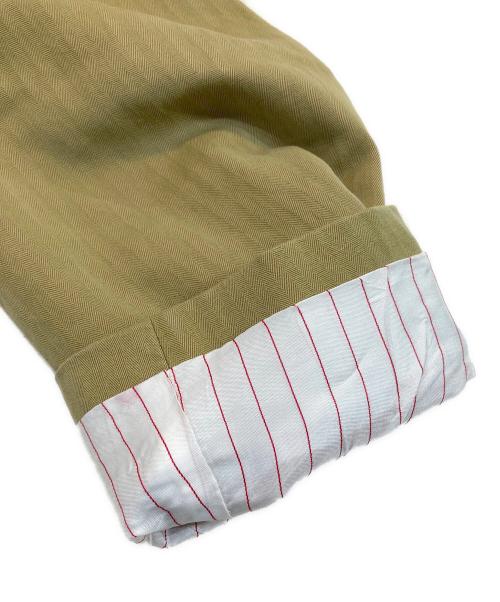 THE GIGI（ザ・ジジ）THE GIGI (ザ・ジジ) ヘリンボーンダブルジャケット カーキ サイズ:SIZE 48の古着・服飾アイテム