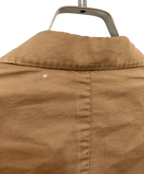 ROUGH（ラブ）ROUGH (ラブ) リネン混2Bジャケット ブラウン サイズ:不明の古着・服飾アイテム