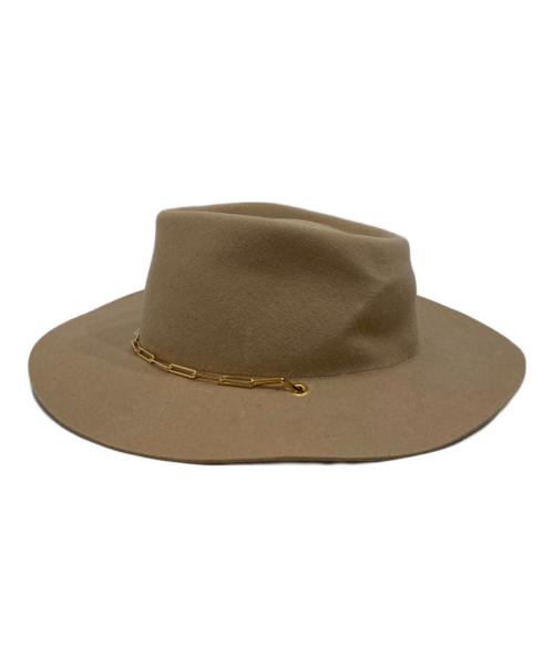 Van PALMA（ヴァンパルマ）Van PALMA (ヴァンパルマ) HAT with Chain/ハットウィズチェイン ベージュの古着・服飾アイテム