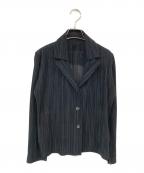 PLEATS PLEASEプリーツプリーズ）の古着「プリーツジャケット」｜ブラック