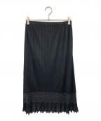 PLEATS PLEASEプリーツプリーズ）の古着「プリーツスカート」｜ブラック