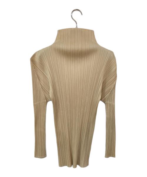 PLEATS PLEASE（プリーツプリーズ）PLEATS PLEASE (プリーツプリーズ) プリーツカットソー ベージュ サイズ:SIZE 34の古着・服飾アイテム