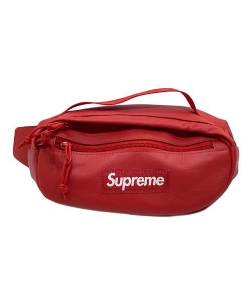 SUPREME（シュプリーム）SUPREME (シュプリーム) Leather Waist Bag/レザーウエストバッグ レッドの古着・服飾アイテム