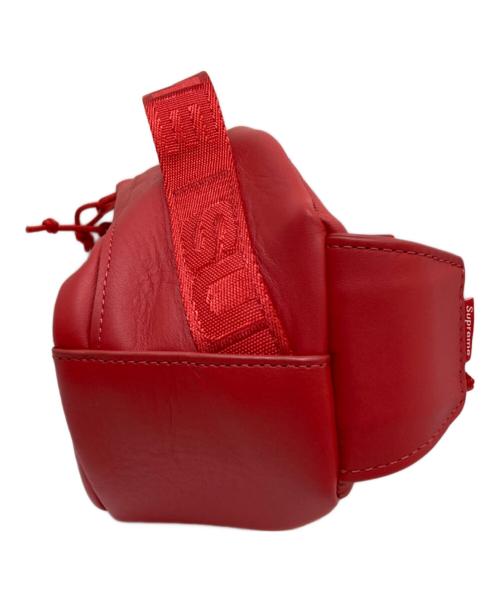 SUPREME（シュプリーム）SUPREME (シュプリーム) Leather Waist Bag/レザーウエストバッグ レッドの古着・服飾アイテム