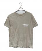 maison kitsuneメゾンキツネ）の古着「カフェキツネTシャツ」｜ベージュ