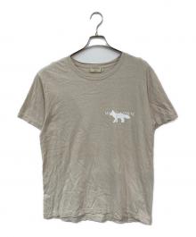 maison kitsune（メゾンキツネ）の古着「カフェキツネTシャツ」｜ベージュ