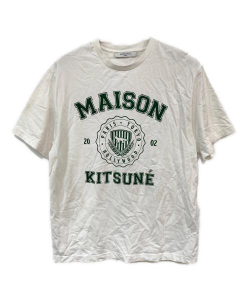 maison kitsune（メゾンキツネ）maison kitsune (メゾンキツネ) プリントTシャツ ホワイト サイズ:Mの古着・服飾アイテム
