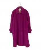 Salvatore Ferragamoサルヴァトーレ フェラガモ）の古着「ウールステンカラーコート」｜パープル