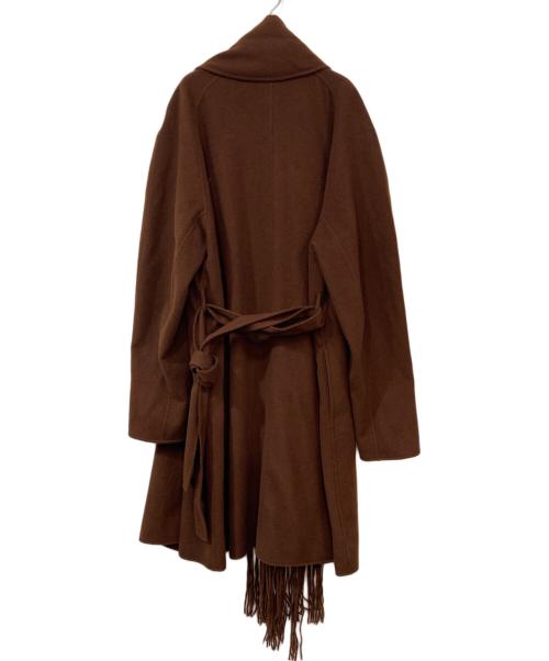 HERMES（エルメス）HERMES (エルメス) カシミヤストールコート ブラウン サイズ:42の古着・服飾アイテム