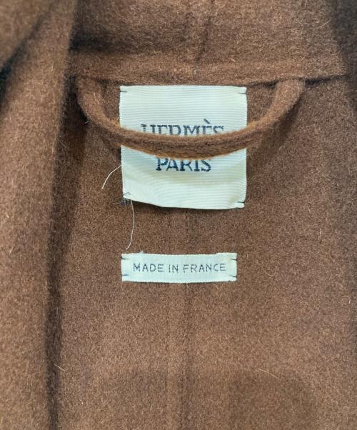 HERMES（エルメス）HERMES (エルメス) カシミヤストールコート ブラウン サイズ:42の古着・服飾アイテム