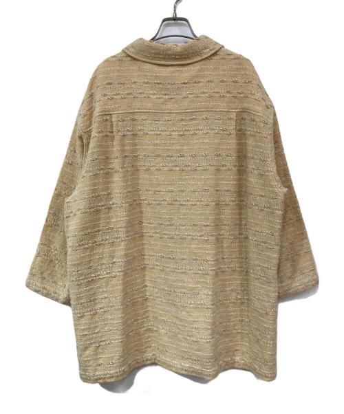 CHANEL（シャネル）CHANEL (シャネル) ツイードCCマークボタンコート ベージュ サイズ:42の古着・服飾アイテム