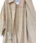 中古・古着 CHANEL (シャネル) ツイードCCマークボタンコート ベージュ サイズ:42：50000円